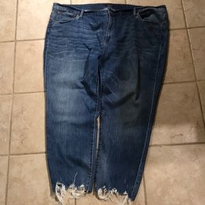 NWOT size 37 Jcrew distressed hem crop skinny
